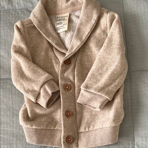 First Impressions Beige Button Down Cardigan 3-6mo